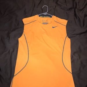 Orange Nike dri-fit tank top